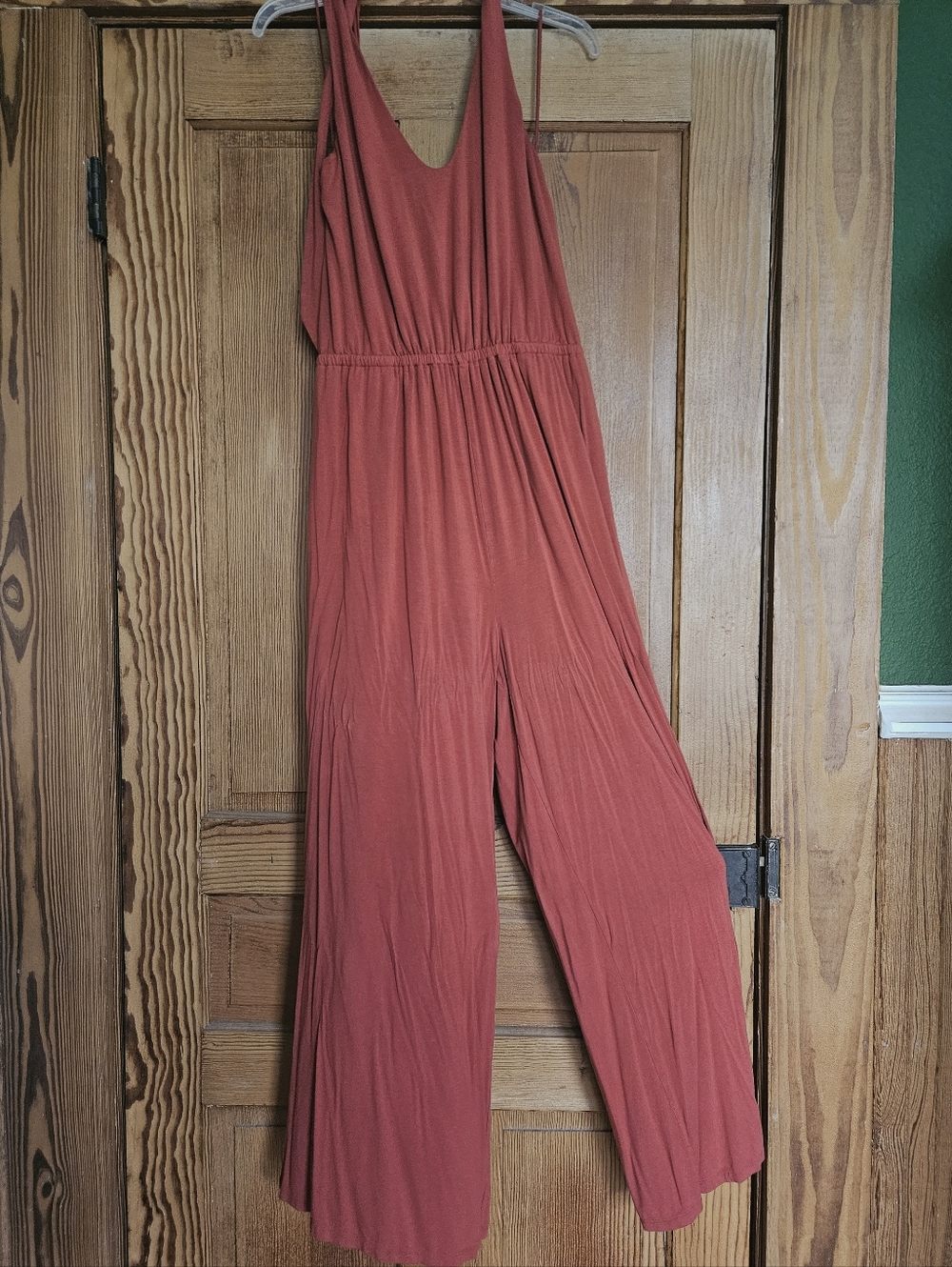Old Navy Sleeveless Wide-Leg Jumpsuit in Salmon Sz L Tall